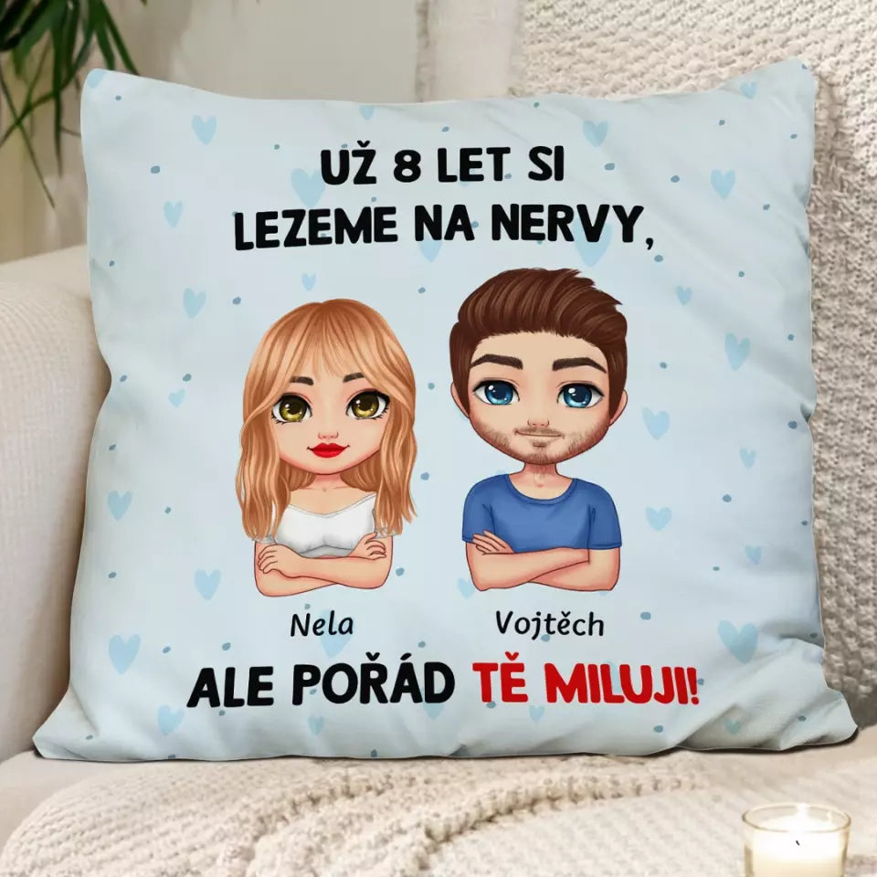 Jedinečný polštář pro zamilované páry - otravujeme se navzájem