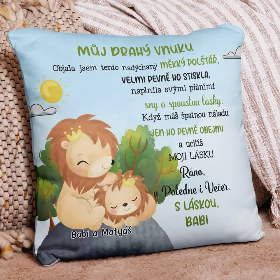 Jedinečný polštářek pro děti - roztomilá zvířátka