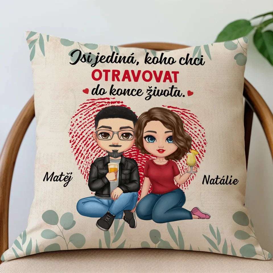 Jedinečný polštář pro zamilované páry - Jsi ta jediná