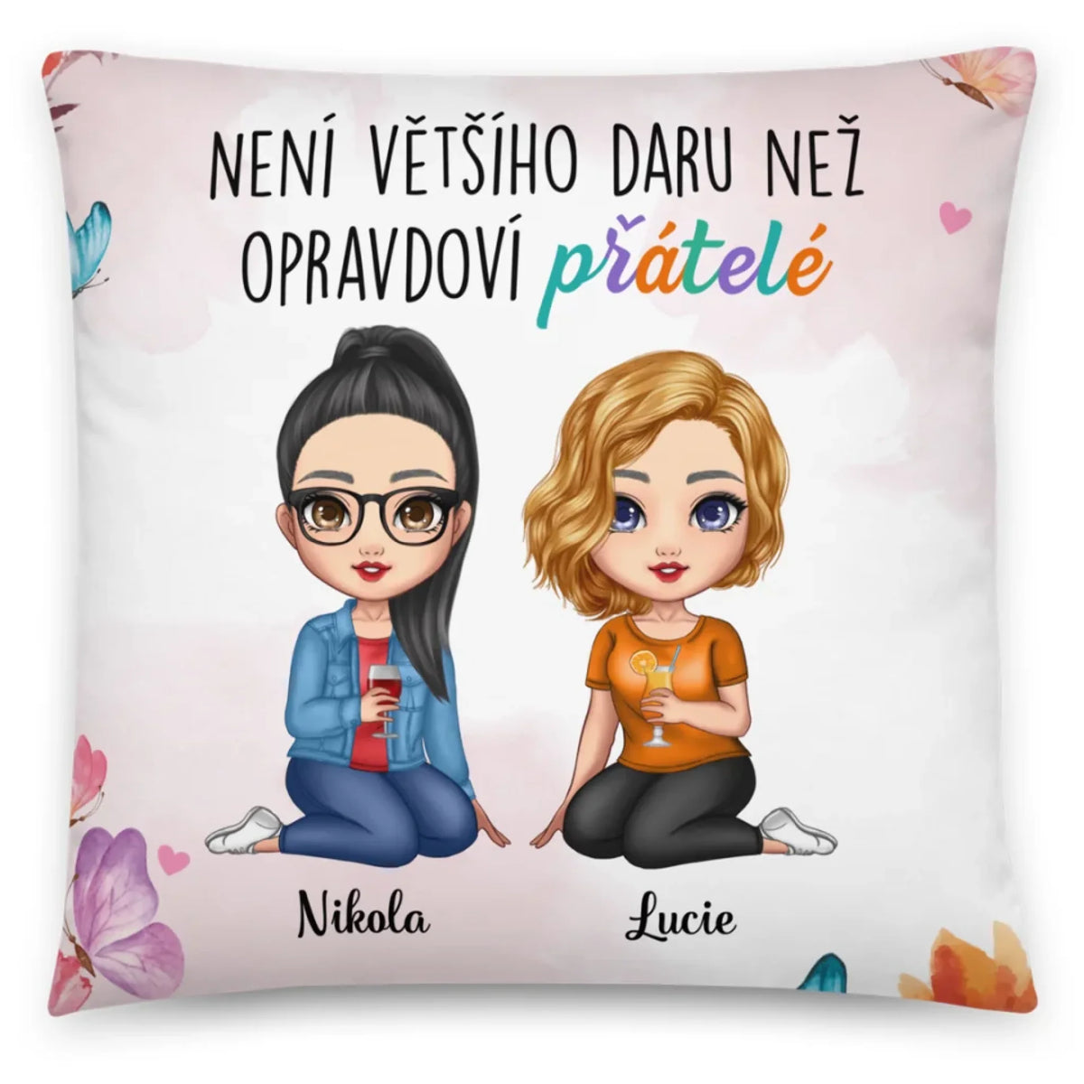 Polštář na míru pro kamarádku - Není většího daru3