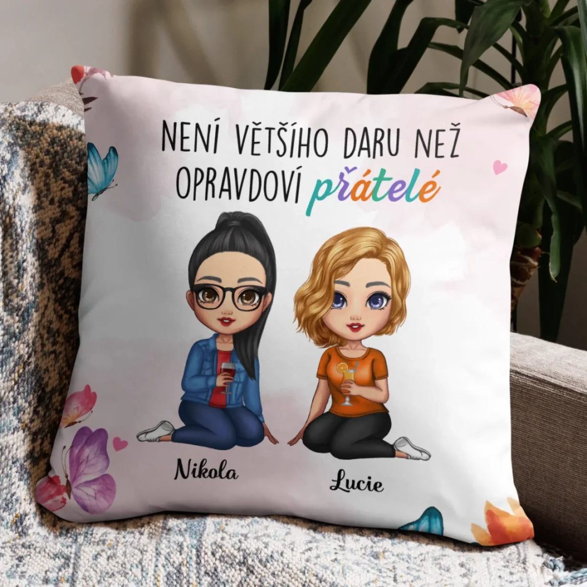 Polštář na míru pro kamarádku - Není většího daru