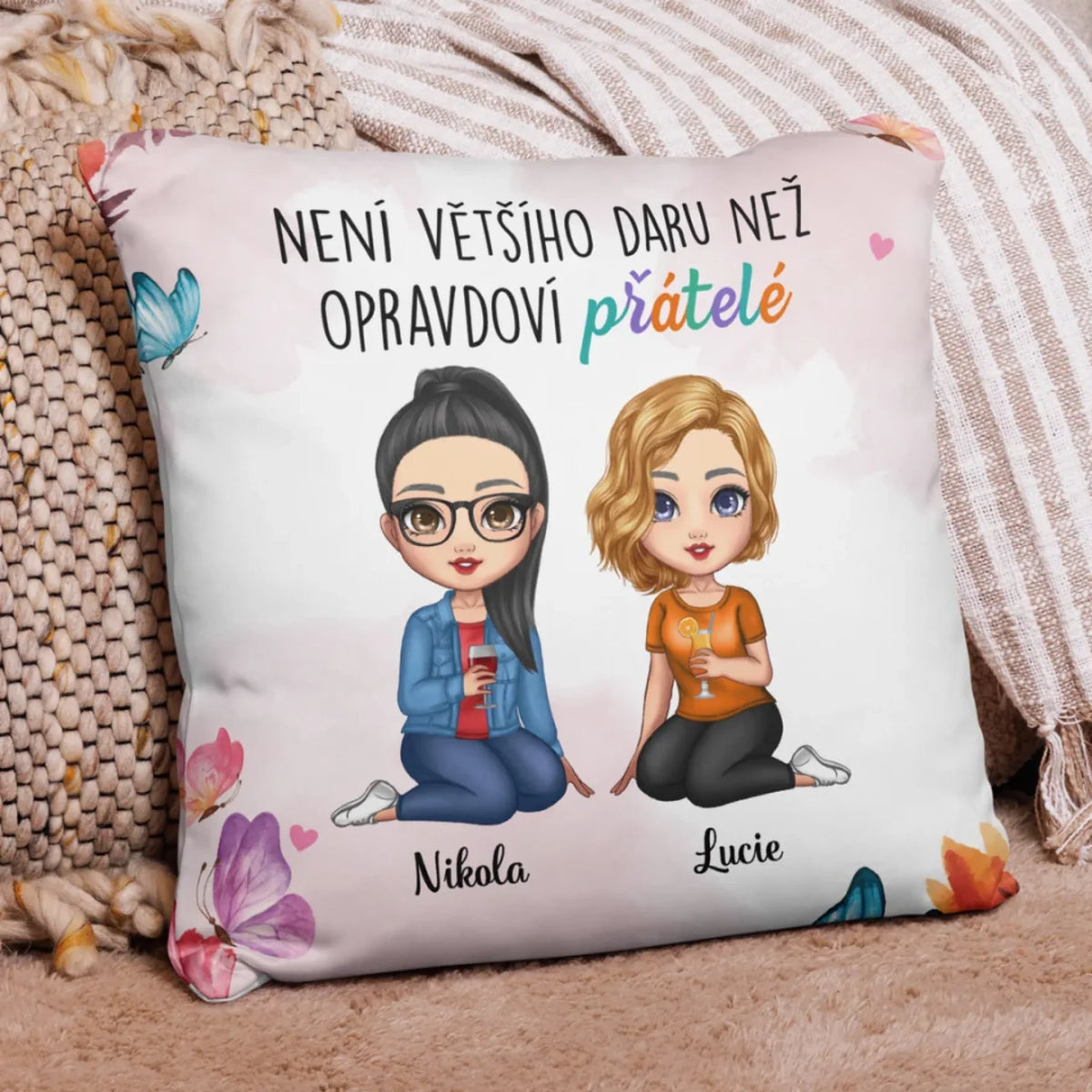 Polštář na míru pro kamarádku - Není většího daru4