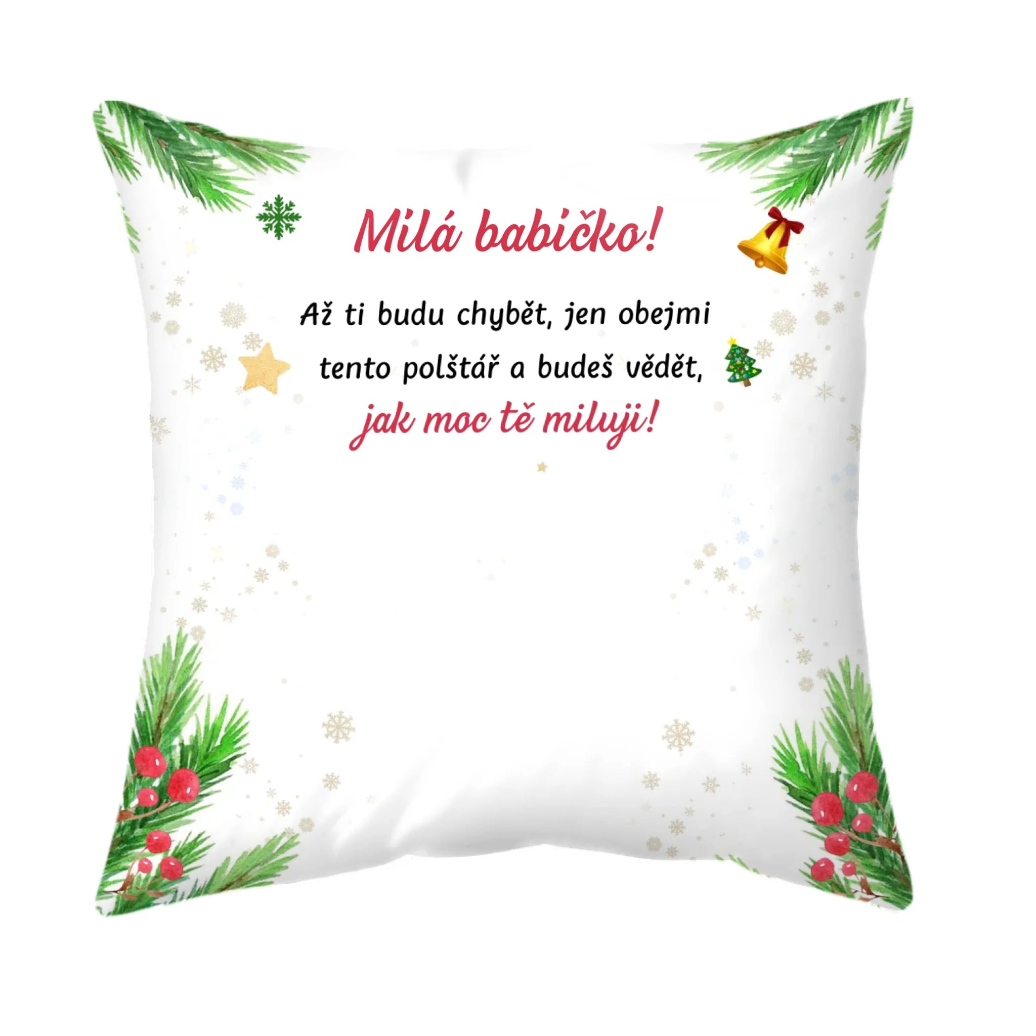 Jedinečný vánoční polštář pro rodinu - až 4 dětí