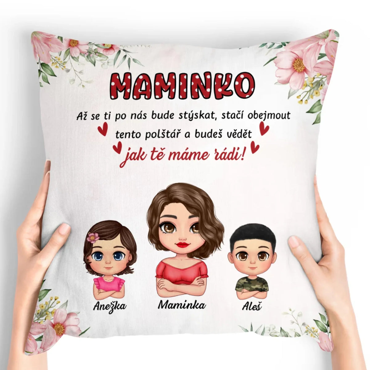 Jedinečný polštářek ke Dni matek pro maminky až se 4 dětmi2