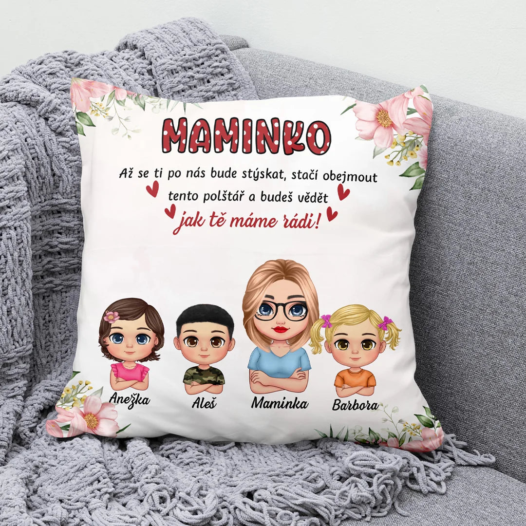 Jedinečný polštářek ke Dni matek pro maminky až se 4 dětmi