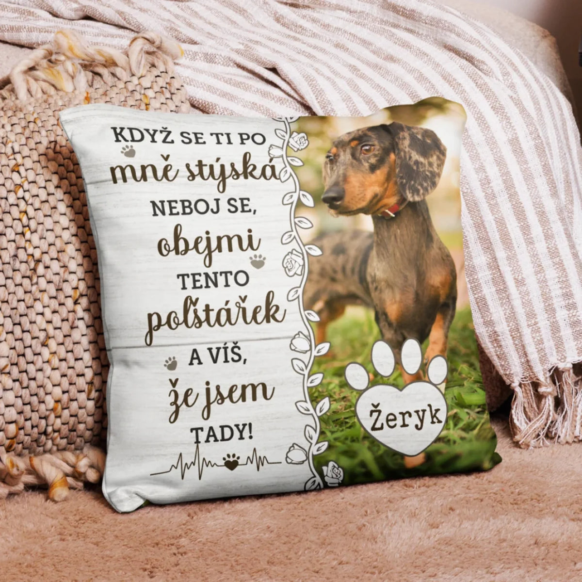 Jedinečný polštář s vlastní fotkou – Když chybím4