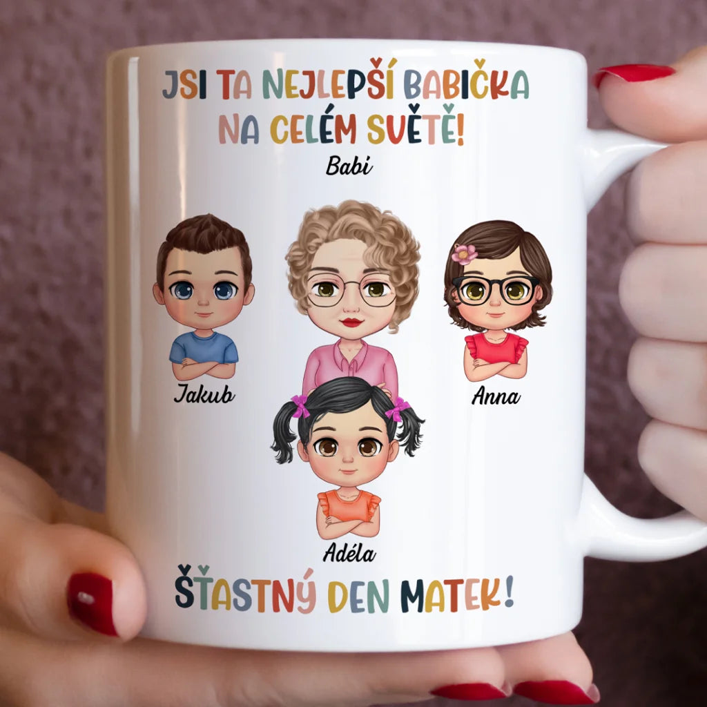Jedinečný hrnek ke Dni matek pro babičku - Nejlepší babička
