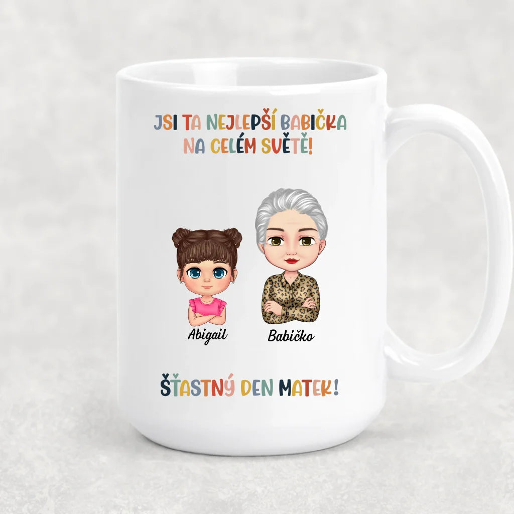 Jedinečný hrnek ke Dni matek pro babičku - Nejlepší babička