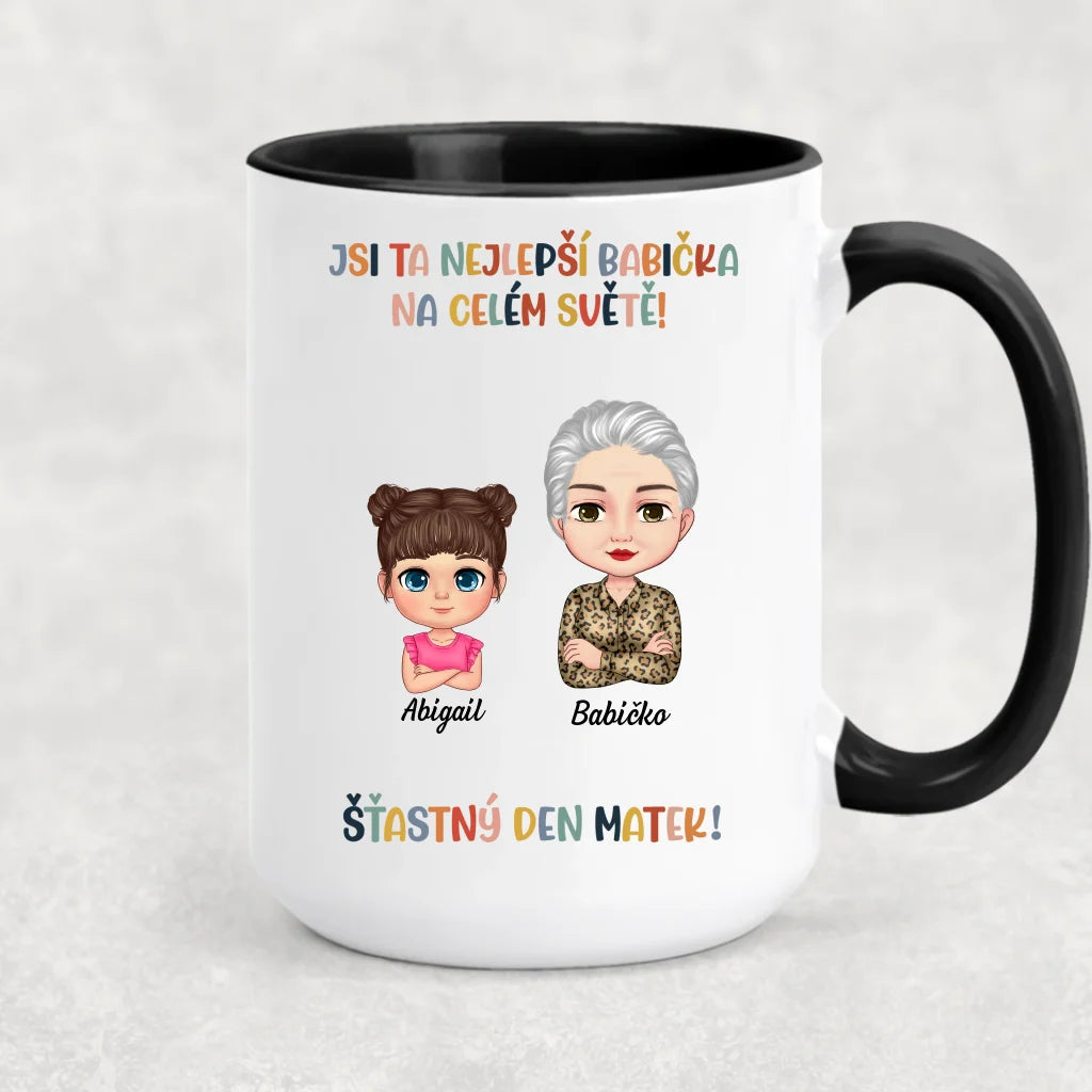 Jedinečný hrnek ke Dni matek pro babičku - Nejlepší babička