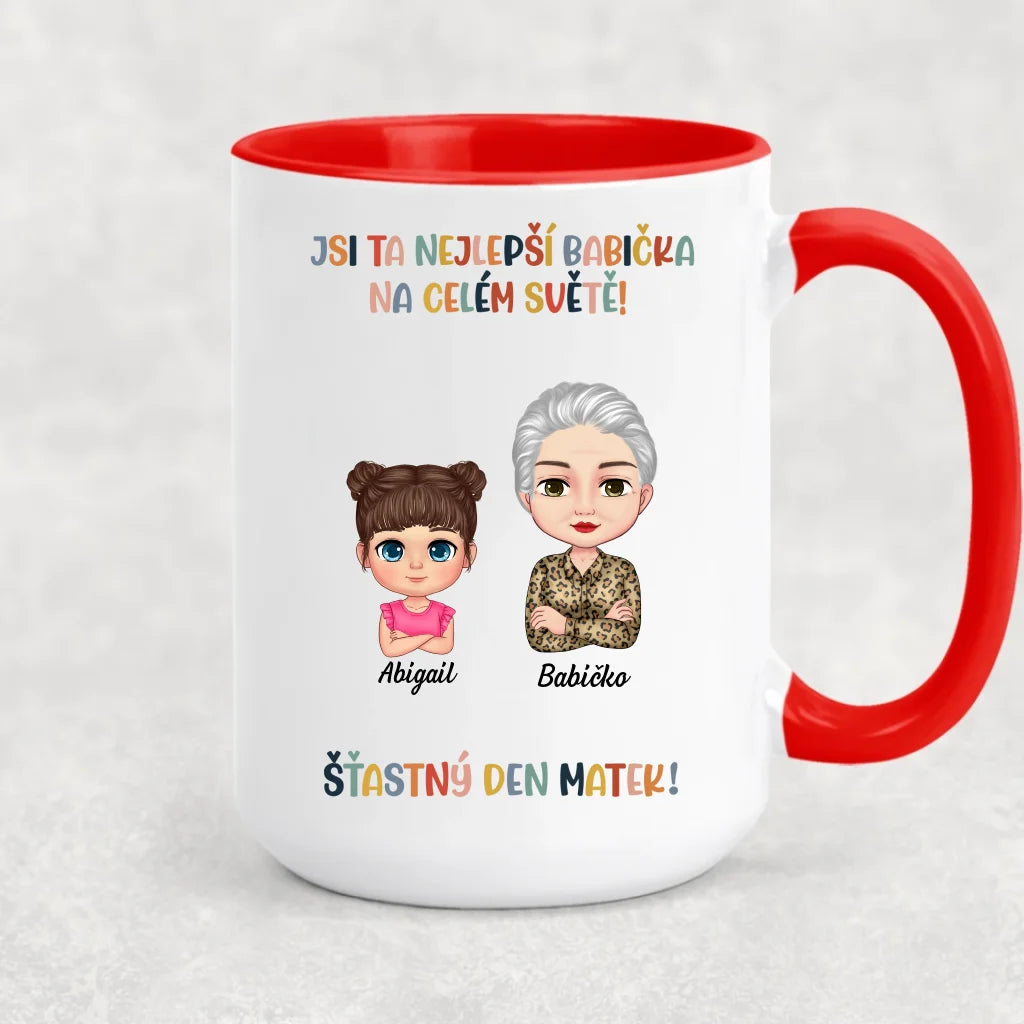 Jedinečný hrnek ke Dni matek pro babičku - Nejlepší babička