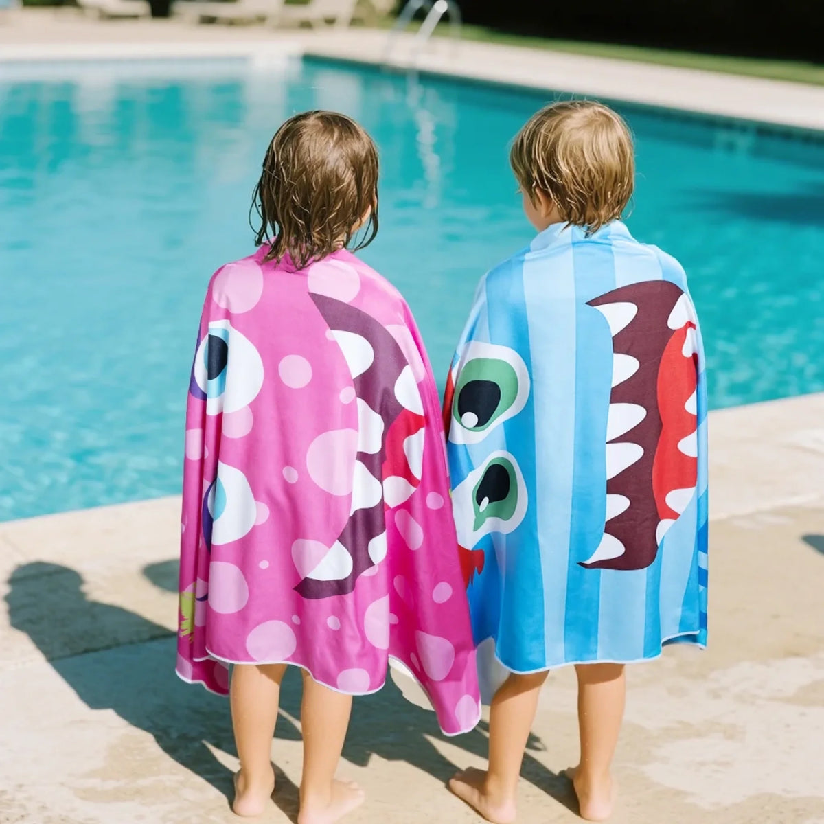 Unikátní plážový ručník pro děti - roztomilé příšery