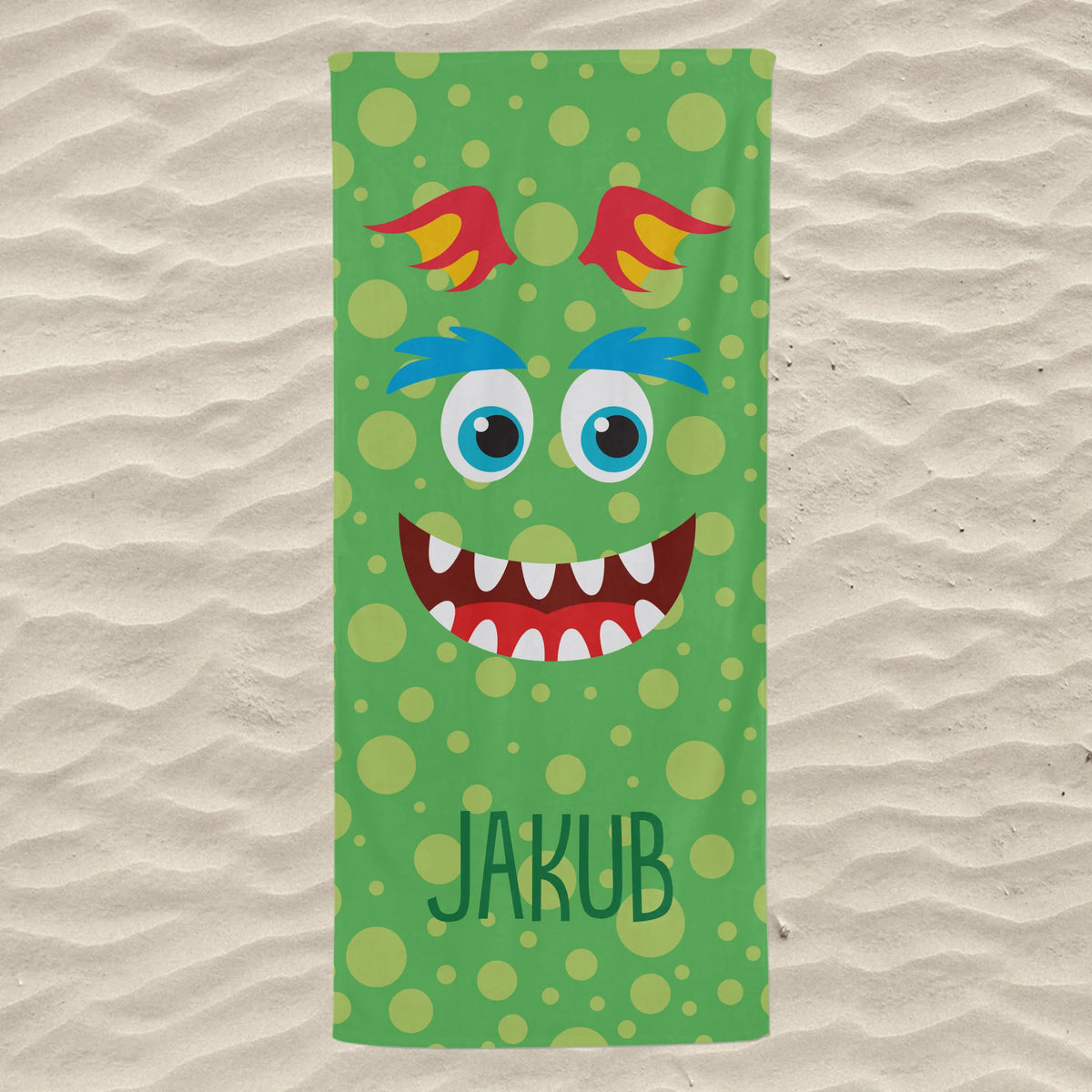 Unikátní plážový ručník pro děti - roztomilé příšery