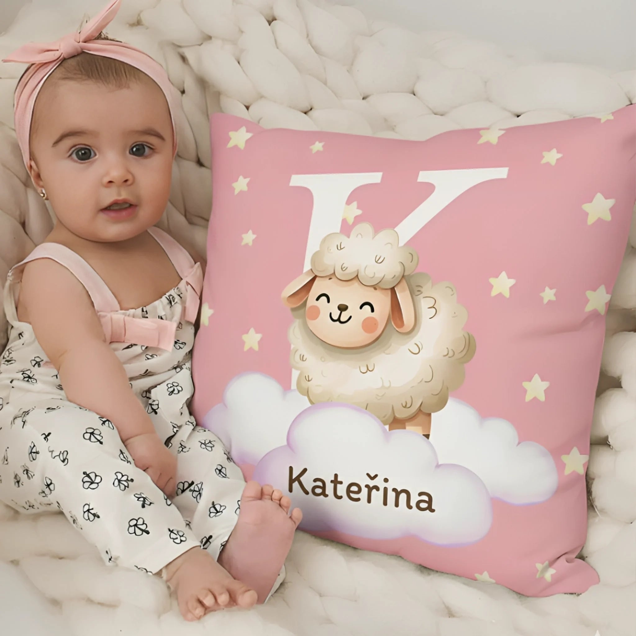 Personalizovaný polštář pro děti se jménem – roztomilá zvířátka2