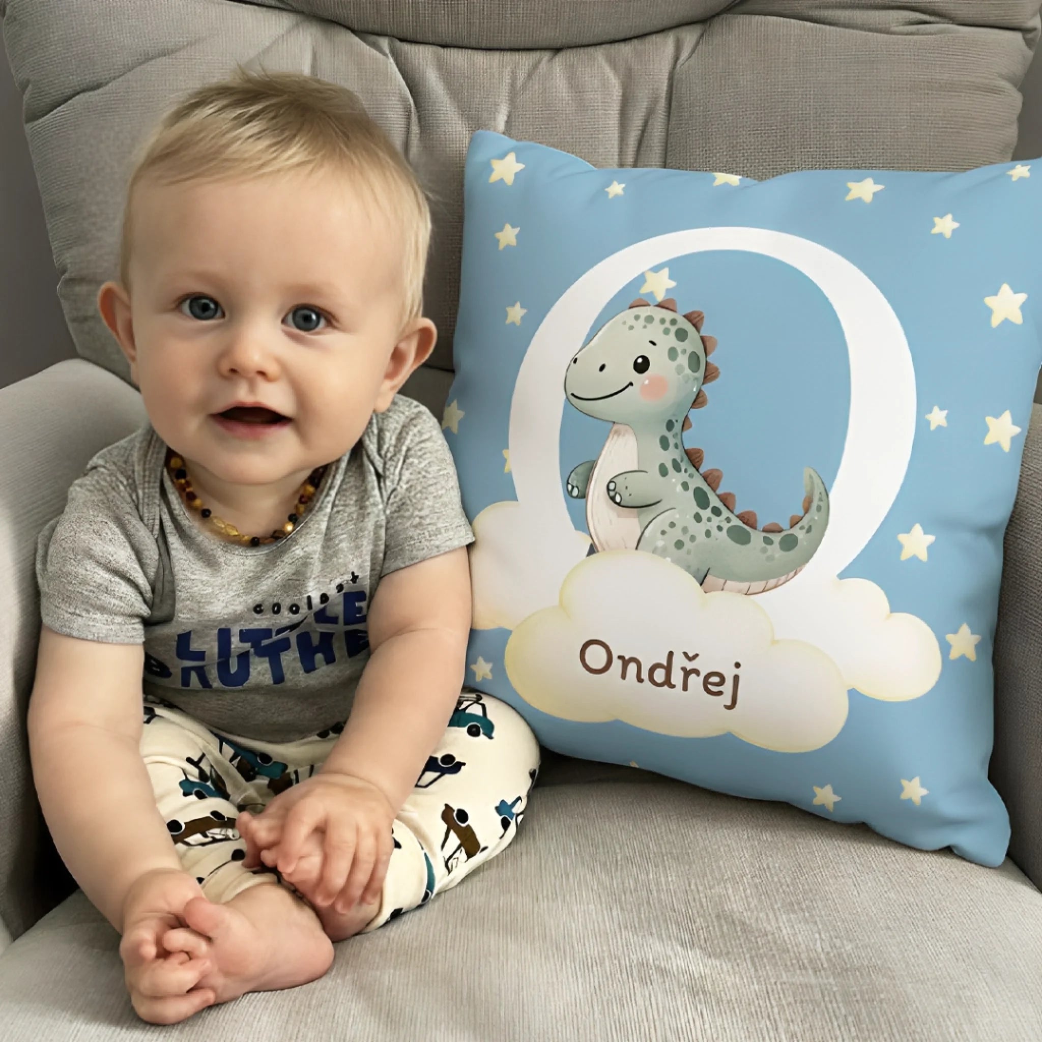 Personalizovaný polštář pro děti se jménem – roztomilá zvířátka5