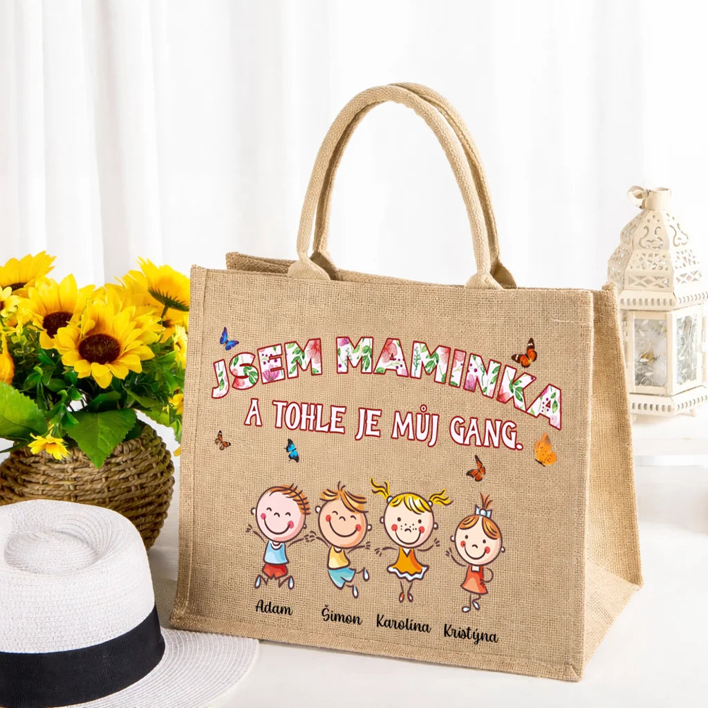 Personalizovaná jutová taška - Jsem maminka