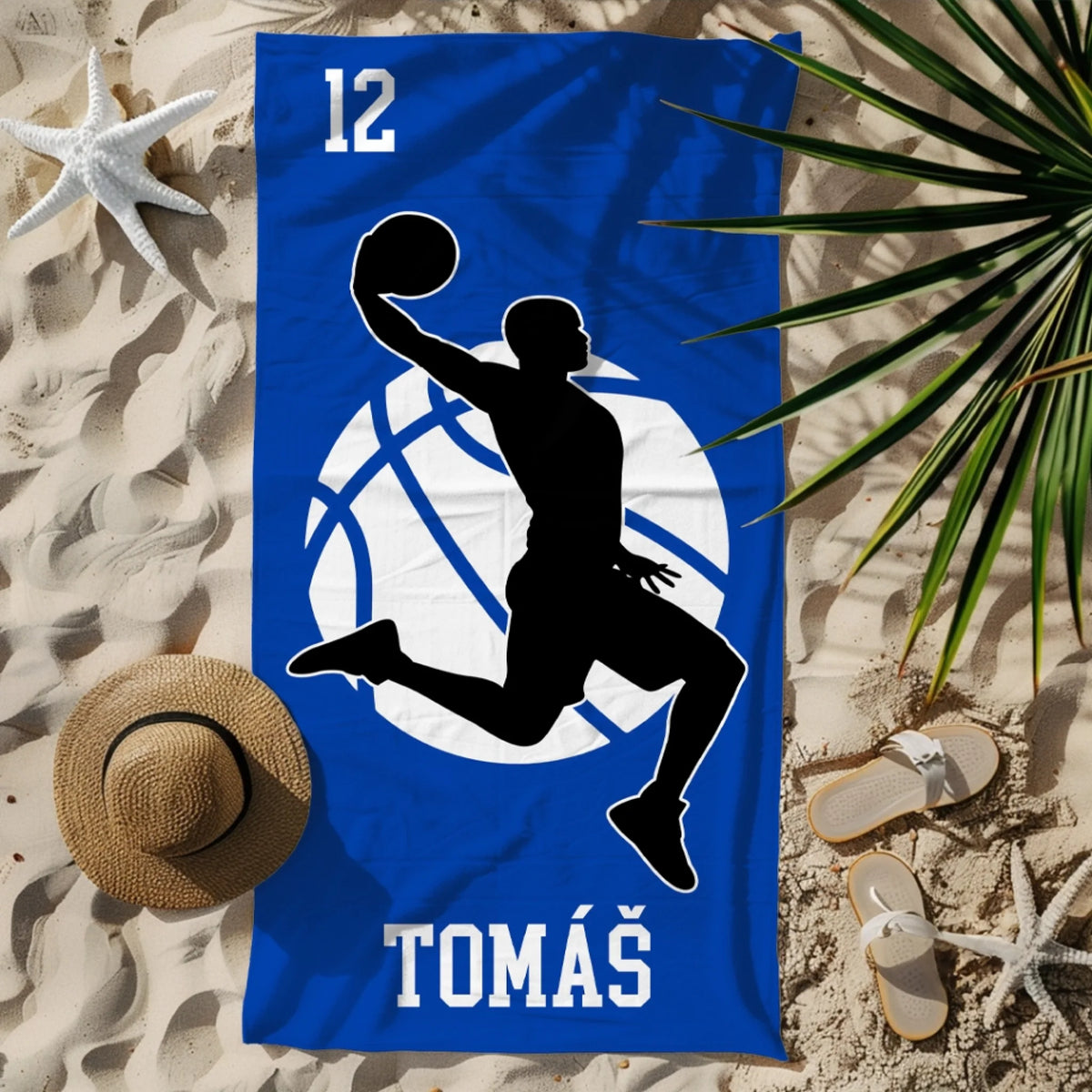 Personalizovaná plážová osuška se jménem - basketbal4