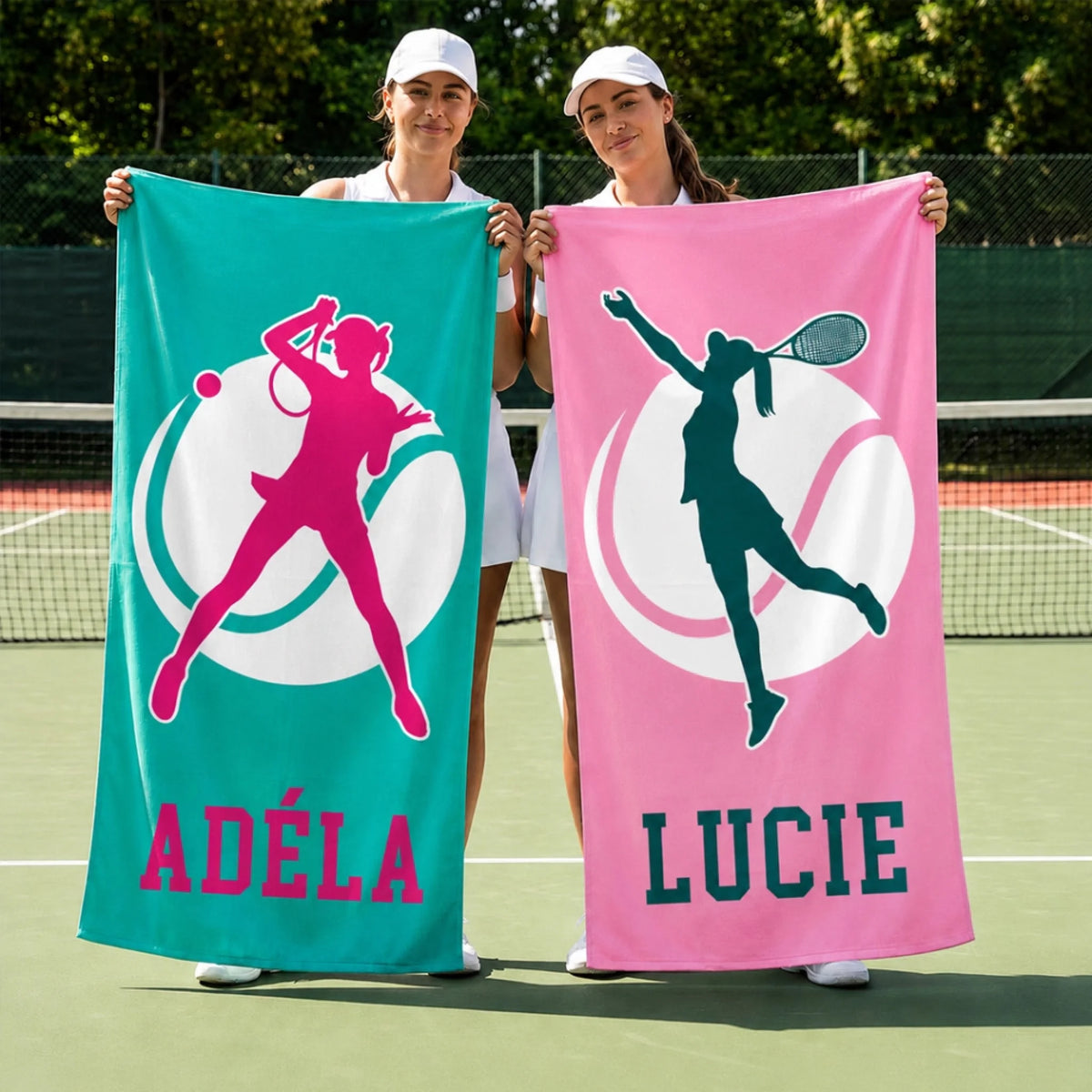 Personalizovaná plážová osuška se jménem - tenis3